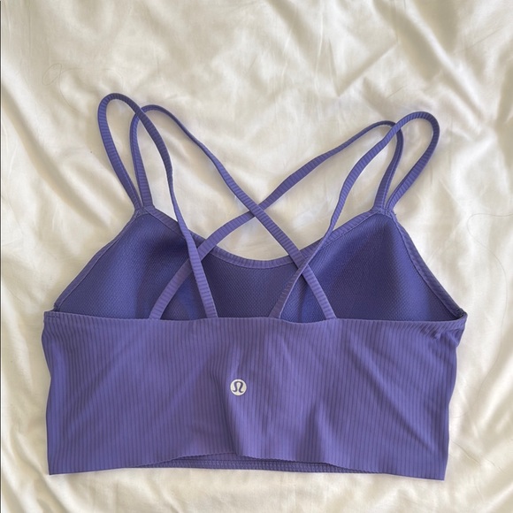 purple like a cloud ribbed bra - Picture 2 of 2